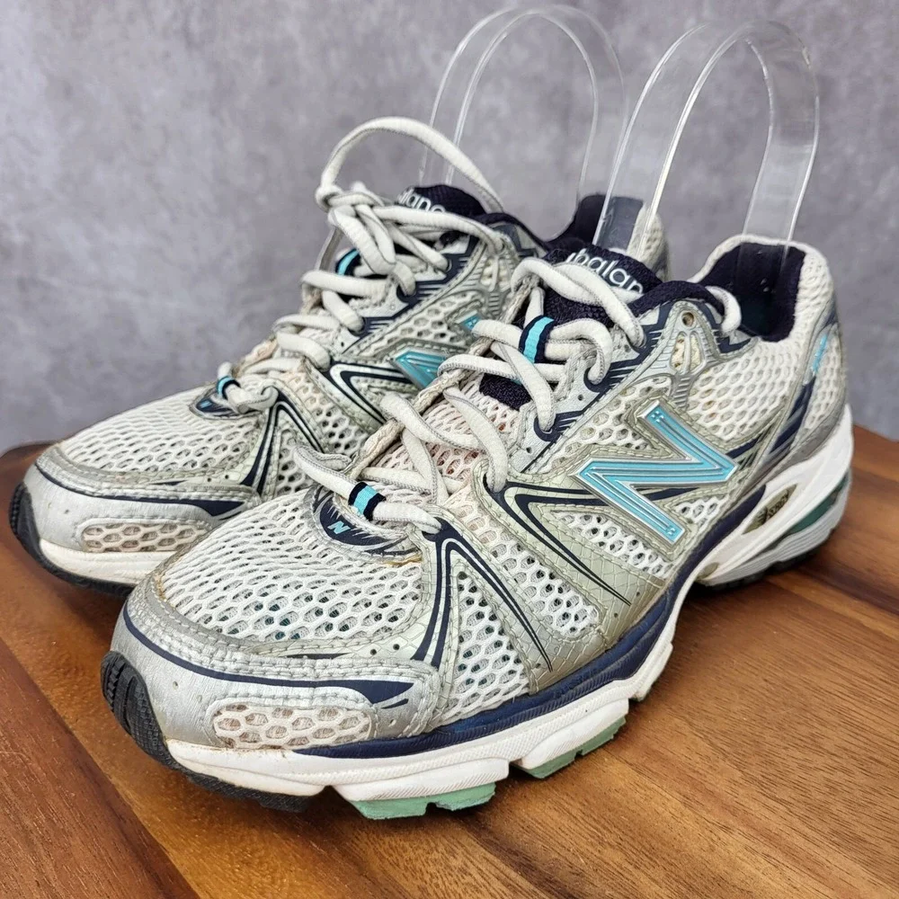 New Balance 759‎ Running Shoes Womens 6 B Silver Blue Sneakers Trainers WR759BN